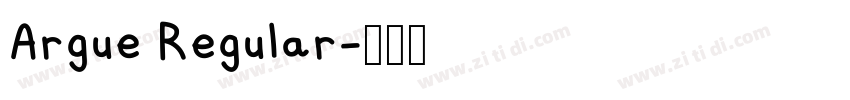 Argue Regular字体转换